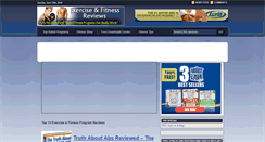 Desktop Screenshot of exerciseandfitnessreviews.com
